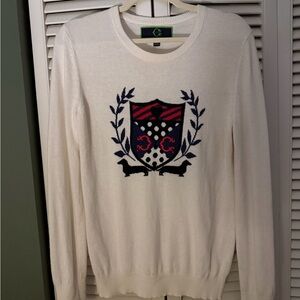 C. Wonder White Sweater with Dachshund Crest